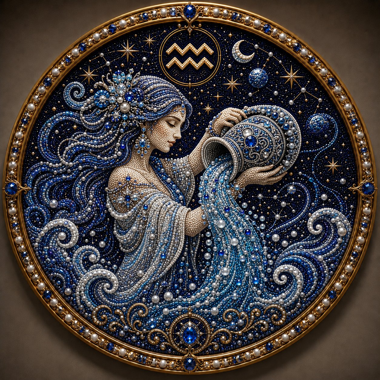🔥Créez votre propre chef-d’œuvre céleste — Kit de bricolage « Art des perles » des 12 signes du zodiaque ♈🌙