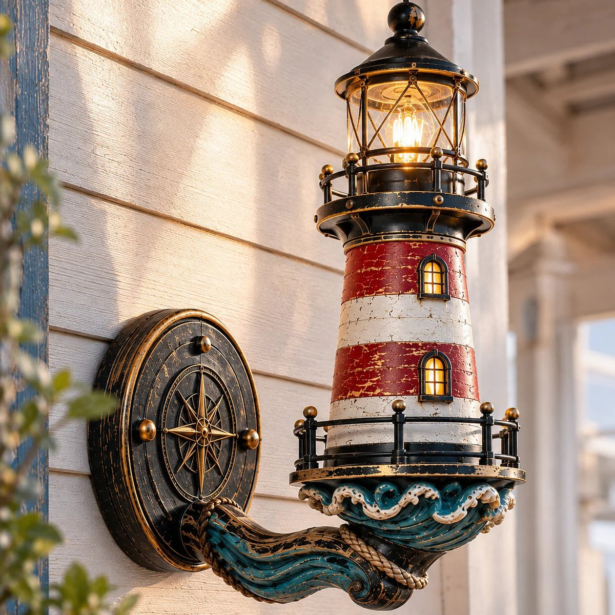 ⚓✨ Applique murale vintage Phare côtier – Faites entrer la mer chez vous !