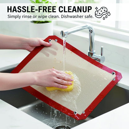 🍕🔥 Tapis de cuisson en silicone modulable – Passez d'un tapis de cuisson à un panier de cuisson en quelques secondes ! ✨