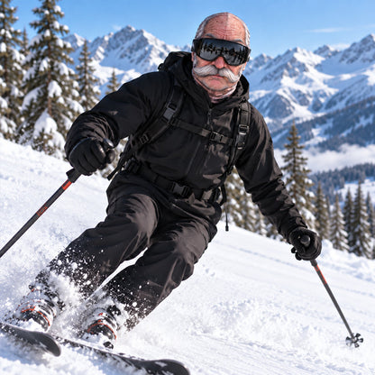 🎁😂 Masque de ski drôle et réaliste – Le cadeau idéal pour les amateurs d'hiver ! ⛄