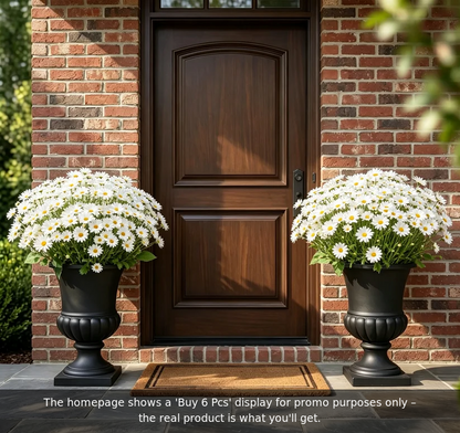 🌼- Fleurs artificielles : chrysanthèmes d'extérieur imitant un coucher de soleil - résistants aux UV, imperméables, résistants au vent