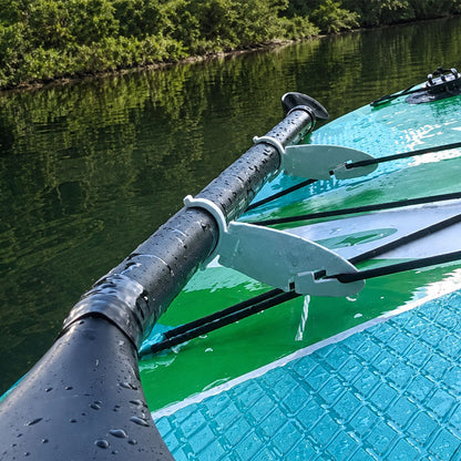 🧘‍♀️ Support mains libres pour pagaie de SUP : pince de fixation solide pour rail de pont ! 🚣