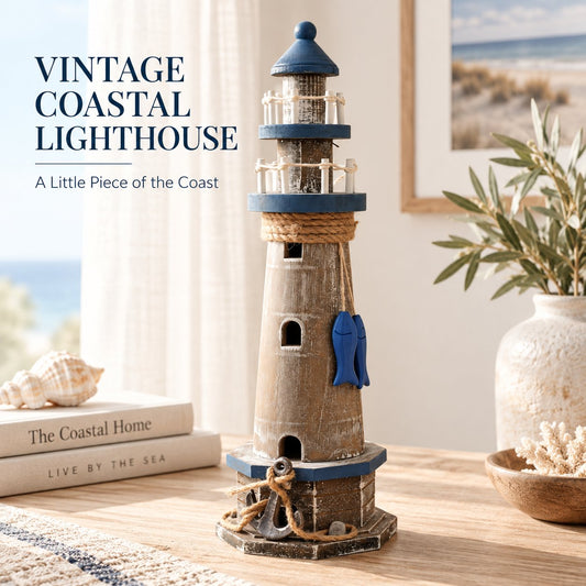 🌊⚓ Décoration vintage phare – Créez une ambiance balnéaire chez vous ! 🏡✨