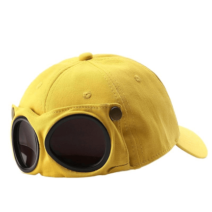 🤣 Casquette de Baseball Style Aviateur — Design Unique avec Panneaux Lunettes & Détails Vintage ! 🧢✨