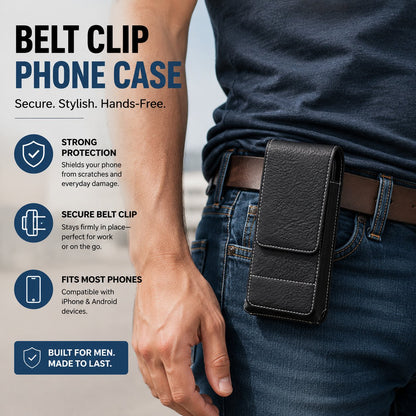 ⚡Grande promotion | Étui pour téléphone portable à porter à la ceinture 📱 Étui en cuir à plusieurs poches avec porte-cartes