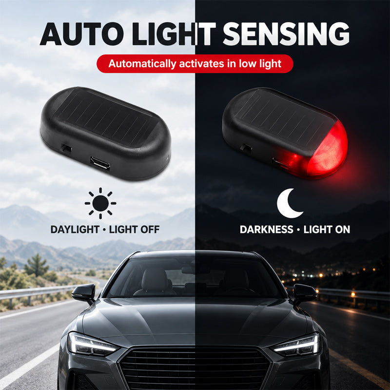 🚗☀️ Feu d'avertissement solaire pour voiture – Une protection intelligente pour votre voiture ✨