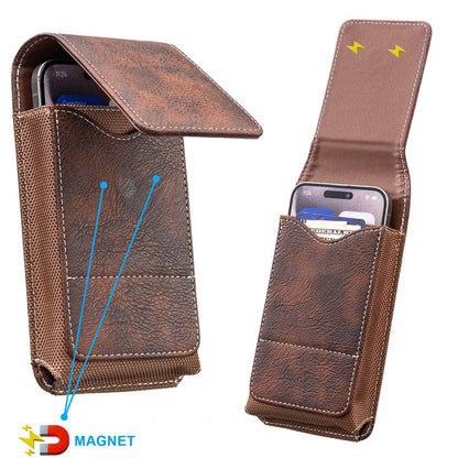 ⚡Grande promotion | Étui pour téléphone portable à porter à la ceinture 📱 Étui en cuir à plusieurs poches avec porte-cartes