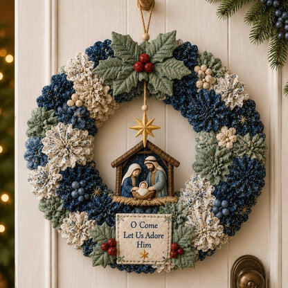 🎄 Kit de couronne de Noël à réaliser soi-même avec une création sur tableau d'affichage – Décoration de porte de Noël faite main