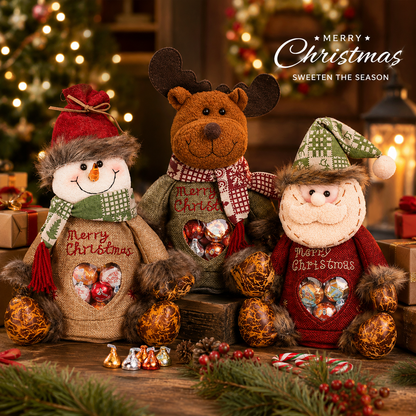 🎉🎅Sachets cadeaux de Noël à fermeture éclair🎁