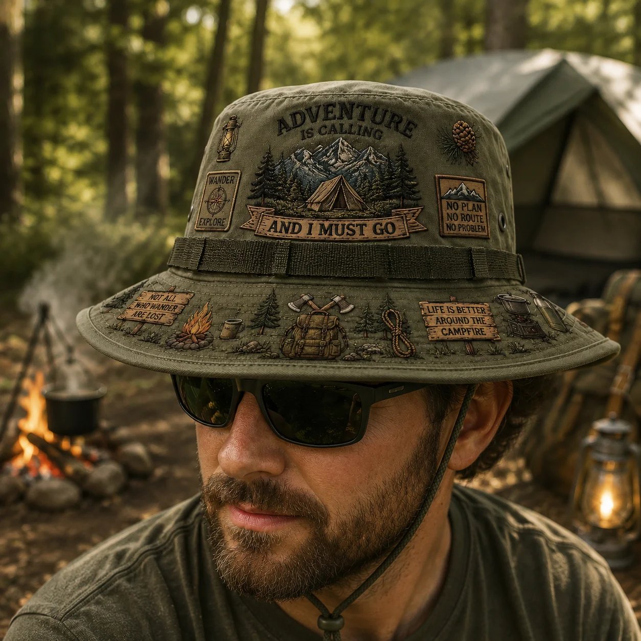 🌲L'aventure, c'est un art de vivre – Chapeau Boonie