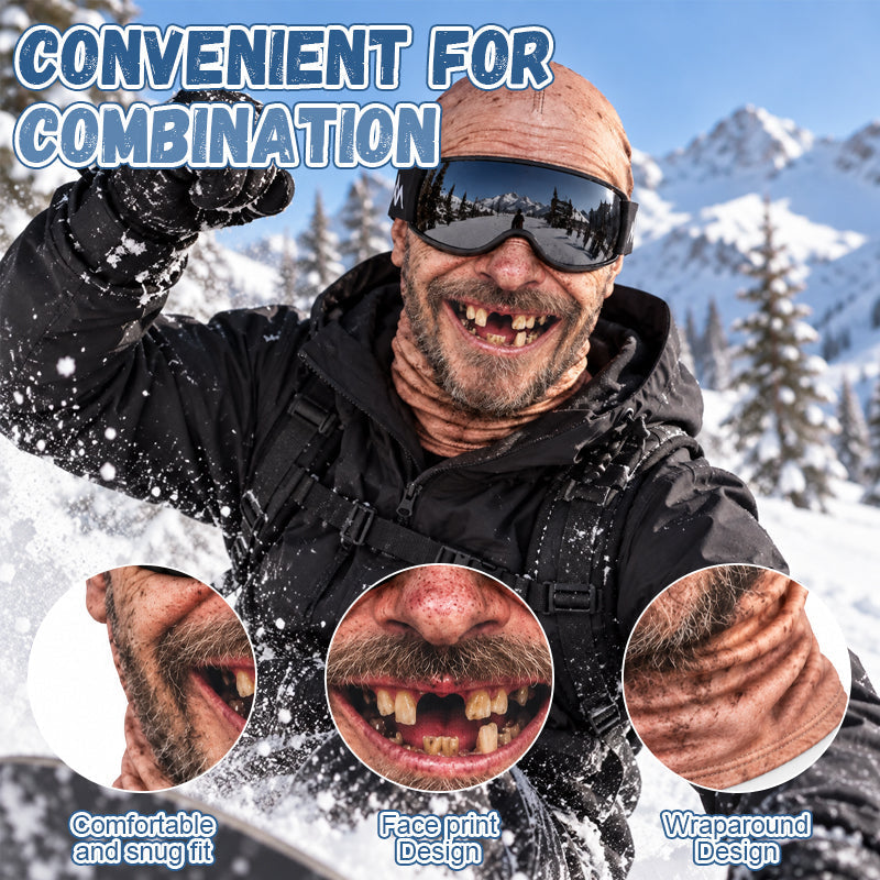 🎁😂 Masque de ski drôle et réaliste – Le cadeau idéal pour les amateurs d'hiver ! ⛄
