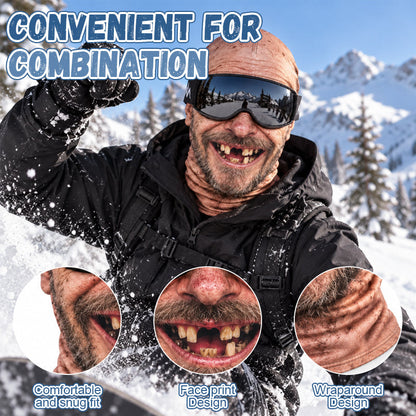 🎁😂 Masque de ski drôle et réaliste – Le cadeau idéal pour les amateurs d'hiver ! ⛄
