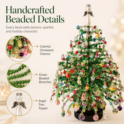 🎄 Kit de bricolage pour sapin de Noël en perles – Créez votre propre décoration de Noël scintillante ! ✨🎁