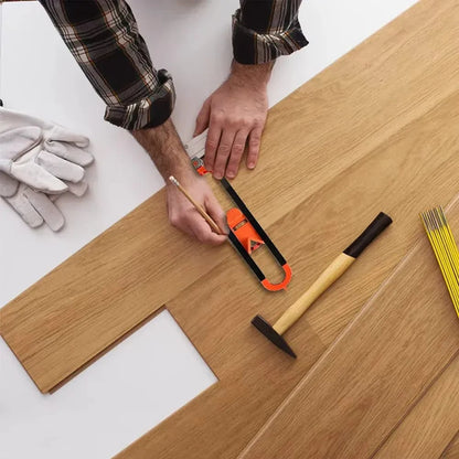 Contourmètre avec grattoirs, dispositif de verrouillage et crayon