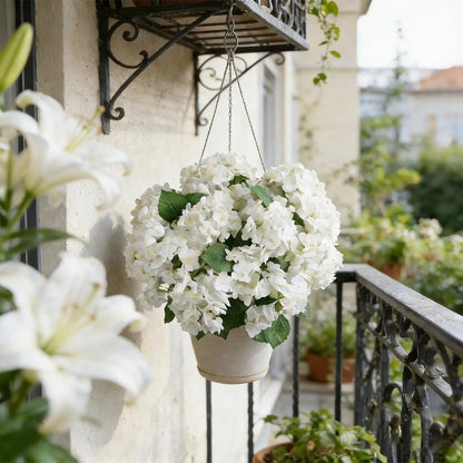 🌼Hortensias artificiels d'extérieur – résistants aux UV, imperméables et résistants au vent💐🌸