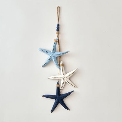 🌊⭐🐟 Mediterrane decoratieve hangornamenten met zeesterren en vissen voor thuis, café en restaurant – Oceaanstijl decoratie 🏡☕🍽️