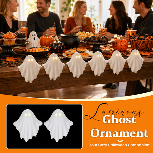 👻✨ Petit fantôme lumineux à poser — créez dès maintenant une ambiance d'Halloween chaleureuse chez vous ! 🕯️🎃
