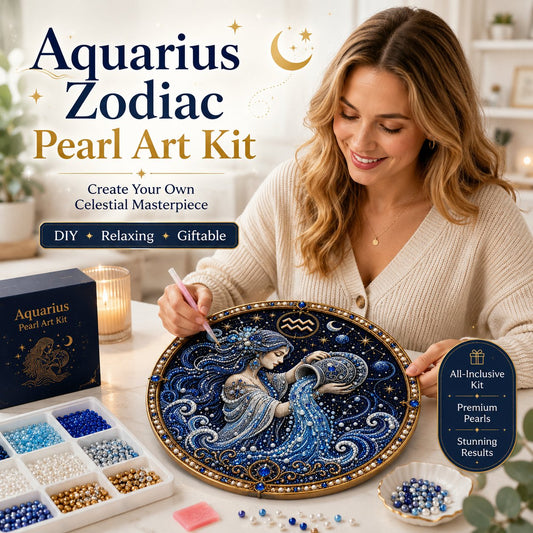 🔥Créez votre propre chef-d’œuvre céleste — Kit de bricolage « Art des perles » des 12 signes du zodiaque ♈🌙