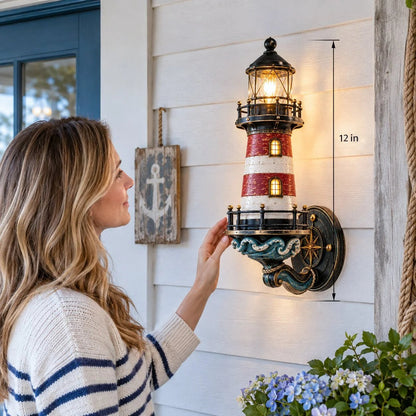 ⚓✨ Applique murale vintage Phare côtier – Faites entrer la mer chez vous !