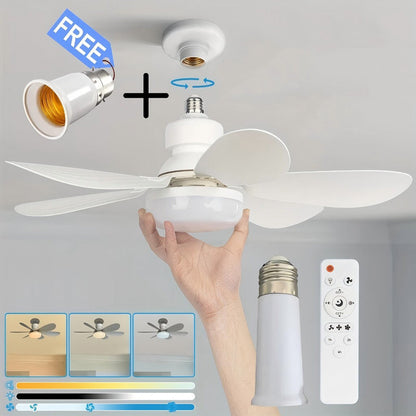 💡 Solution « Smart Fan Light » : ventilateur de plafond à LED à intensité variable avec kit de fixation facile à installer ! 🌀