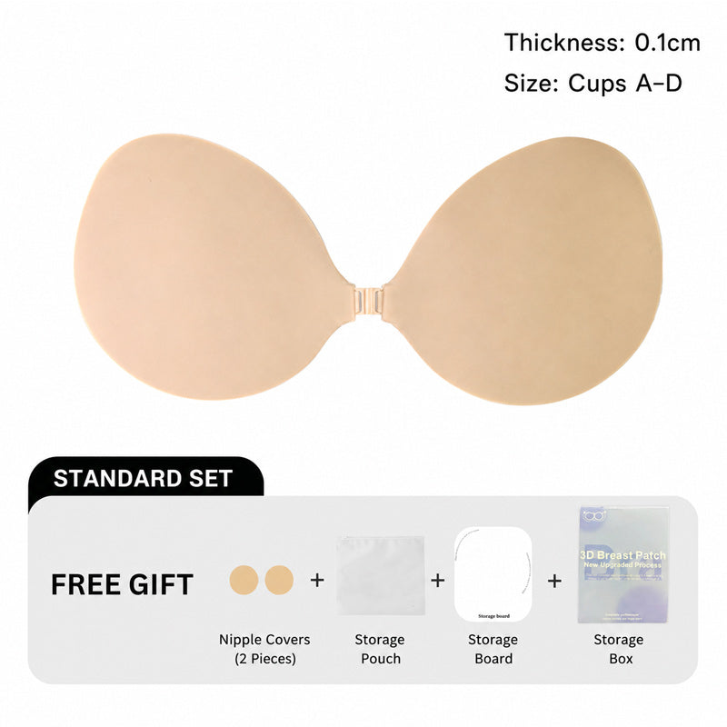 💖 Coussinets de soutien-gorge rehaussants en silicone 3D – Rehaussement invisible et maintien parfait ! ✨👗