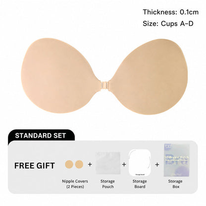 💖 Coussinets de soutien-gorge rehaussants en silicone 3D – Rehaussement invisible et maintien parfait ! ✨👗