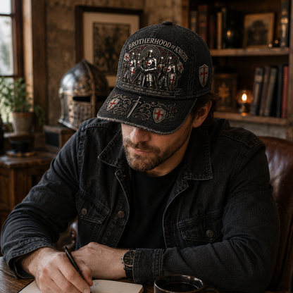 ⚔️ Liés par l'honneur, forgés dans l'acier – Casquette des Templiers 🛡️🔥