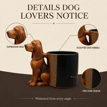 🐶☕ Tasses « Teckel » faites à la main — chaque tasse est unique !