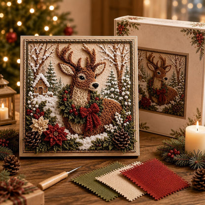 🎁🎅 Kit de tampons de Noël en 3D pour tissu