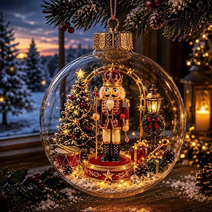 🎄Boule de Noël lumineuse avec diorama – Un petit monde hivernal entre vos mains