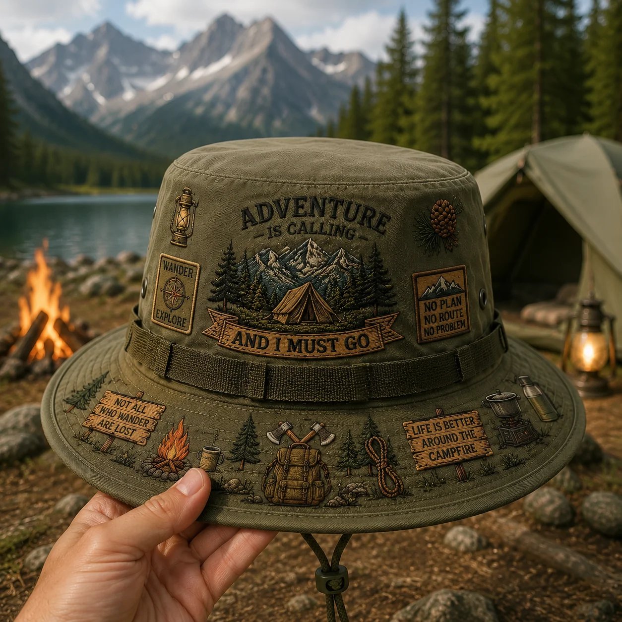 🌲L'aventure, c'est un art de vivre – Chapeau Boonie