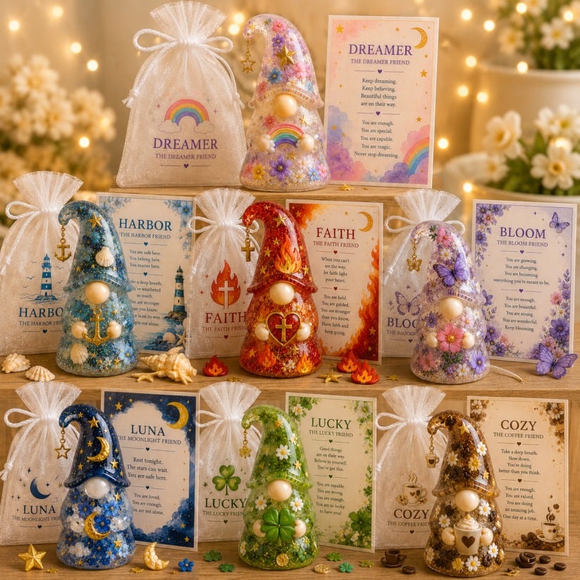 🔥 Dernier jour : 50 % DE RÉDUCTION — Le lutin de soutien émotionnel – Un petit ami plein d'espoir 💛🧙✨