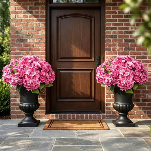 🌼Hortensias artificiels d'extérieur – résistants aux UV, imperméables et résistants au vent💐🌸