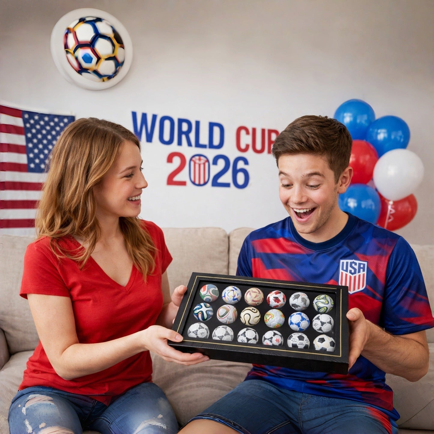 🎁50 % de réduction🔥😱🏆 56 ans de gloire : lot de mini-ballons de foot fabriqués à la main ! (1970–2026)⚽️