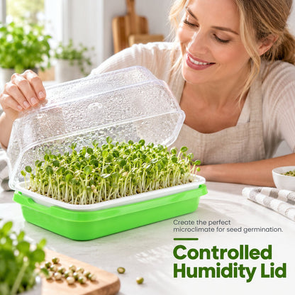 🌱🥬 Bac de culture hydroponique pour semis – Cultivez vous-même des légumes frais sans terreau