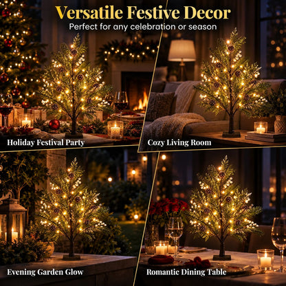 🎄💡 Arbre lumineux à LED – Une élégance naturelle pour toutes les saisons 🌿✨