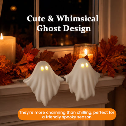 👻✨ Petit fantôme lumineux à poser — créez dès maintenant une ambiance d'Halloween chaleureuse chez vous ! 🕯️🎃