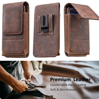 ⚡Grande promotion | Étui pour téléphone portable à porter à la ceinture 📱 Étui en cuir à plusieurs poches avec porte-cartes