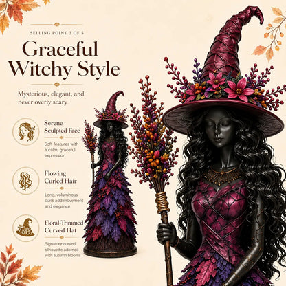 🔥🧙Une figurine d'sorcière d'automne envoûtante (✨Édition limitée 2026)