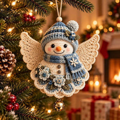 🎄 Kit de bricolage pour réaliser un ange de Noël au crochet comme décoration de Noël – À fabriquer soi-même, à accrocher et à chérir✨