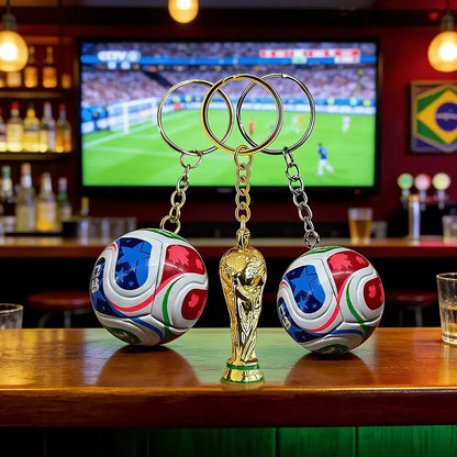 🏆 Porte-clés Coupe du monde 2026 : trophée et ballon de foot en édition limitée, le cadeau idéal pour les fans ! 🇨🇦🇲🇽🇺🇸