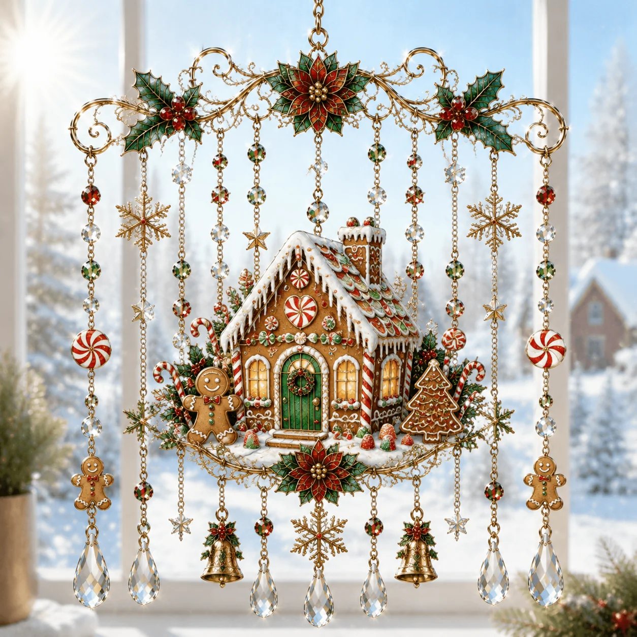 🌟 Élégante cloche de Noël en verre – Une décoration de Noël intemporelle et chaleureuse ! 🎄🔔