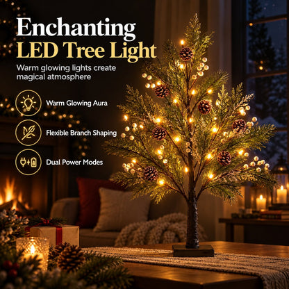 🎄💡 Arbre lumineux à LED – Une élégance naturelle pour toutes les saisons 🌿✨