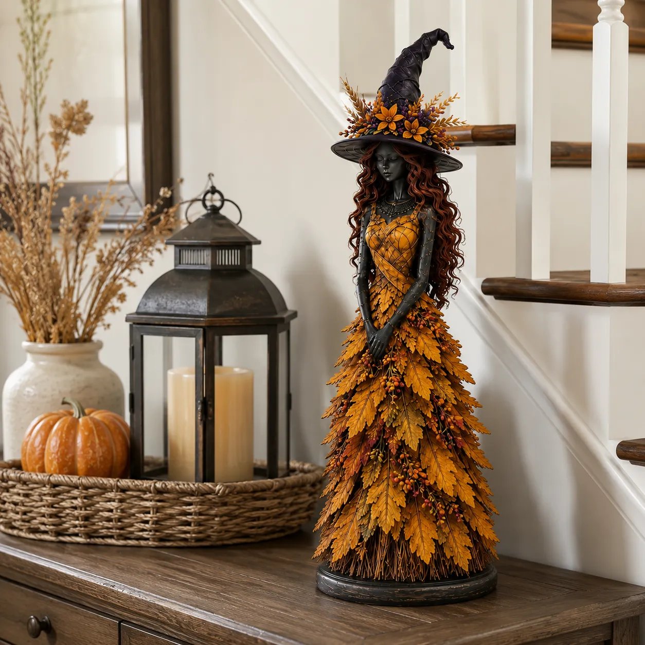 🔥🧙Une figurine d'sorcière d'automne envoûtante (✨Édition limitée 2026)