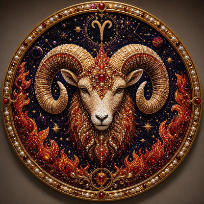 🔥Créez votre propre chef-d’œuvre céleste — Kit de bricolage « Art des perles » des 12 signes du zodiaque ♈🌙