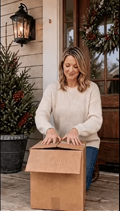 🎄MerryCascade™ Décoration de porte de Noël lumineuse | 6 modèles festifs et lumineux, avec une lueur chaleureuse, des détails en relief et une décoration verticale peu encombrante ✨