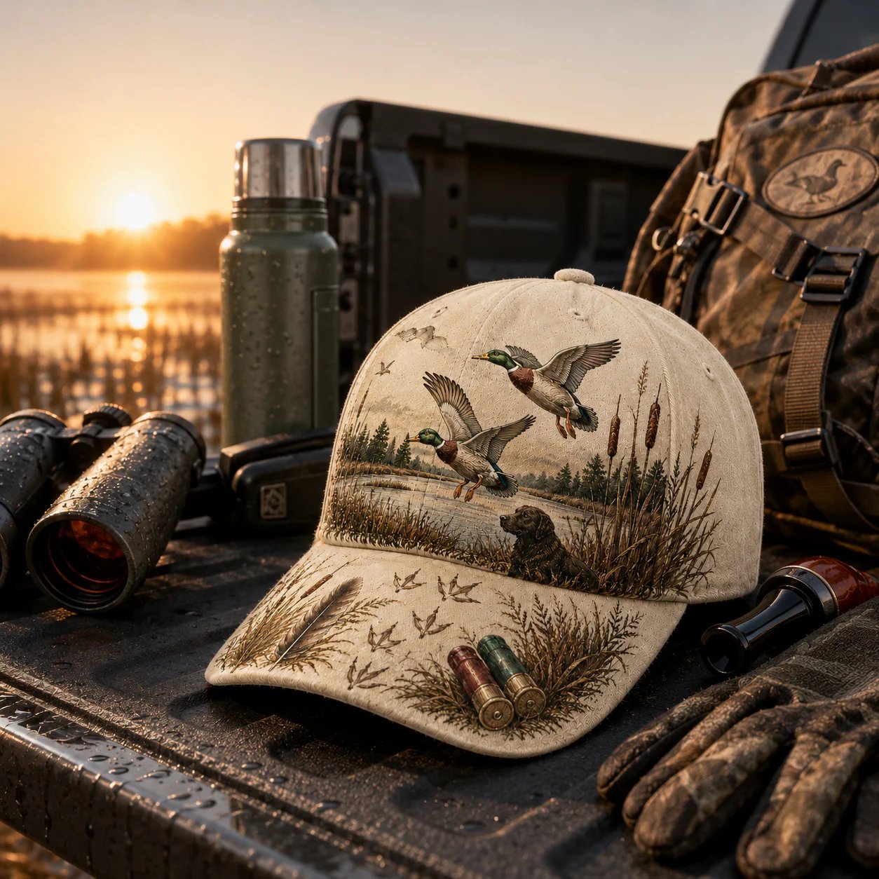 💥OFFRE SPÉCIALE : 50 % DE RÉDUCTION -🦆 CHAPEAU WILD & READY  POUR LA CHASSE AU CANARD - 100 % COTON