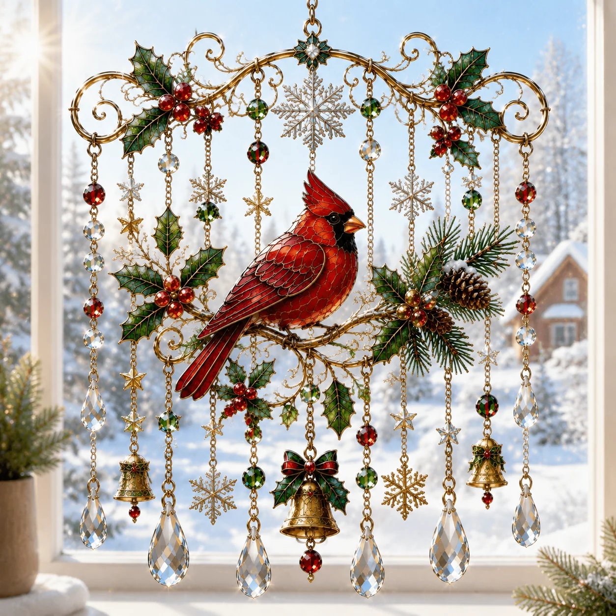 🌟 Élégante cloche de Noël en verre – Une décoration de Noël intemporelle et chaleureuse ! 🎄🔔