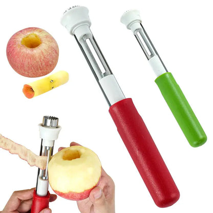 🍎 Éplucheur-évideur 2-en-1 en acier inoxydable : pour retirer le cœur des fruits en un seul geste ! ✨