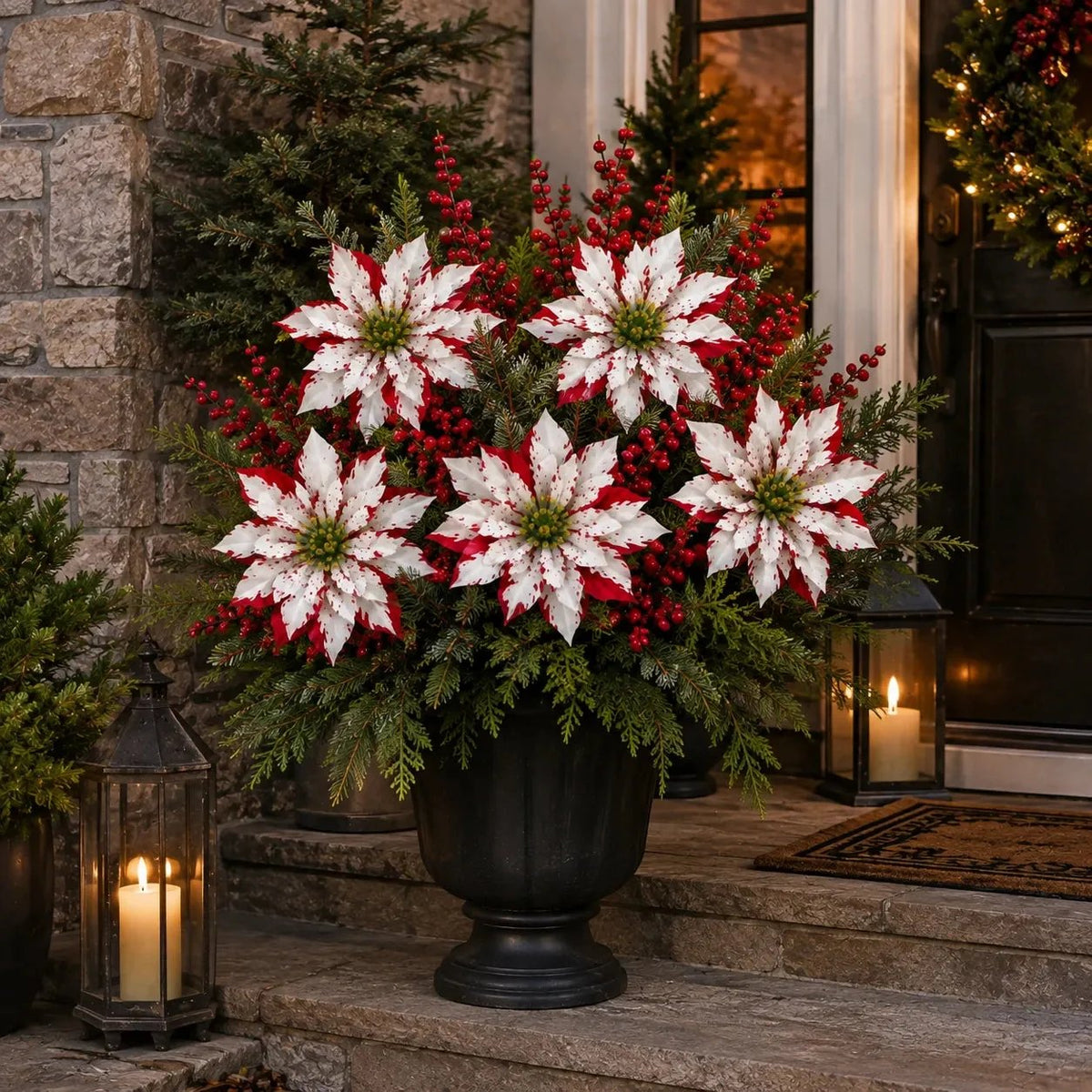 🌸✨ Liseron de Noël artificiel – fleurit toute l'année, ne nécessite aucun entretien ! 🌿